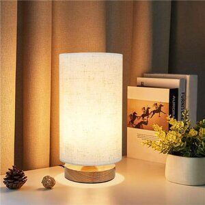 Table Lamp for Bedroom - Small Beside Lamps for Night Stands Home Office -